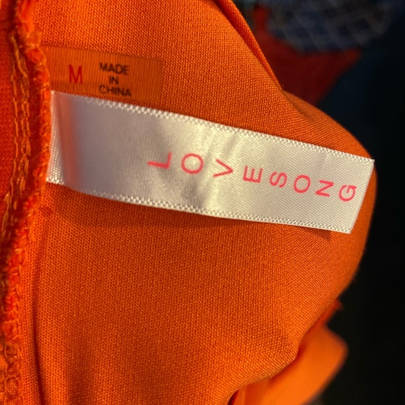 GORGEOUS! Orange romper with fully open back! - Picture 3 of 3